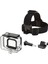GO209 Gopro Hero 11 Hero 10 Hero 9 Uyumlu 60 Metre Su Geçirmez Koruyucu Muhafaza GP24 Kafa Bandı 4 Parça Set 2