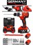 Germany Style GRMPRO7036T 58V Max Xr Çift Akülü Darbeli Torklu Matkap 30 Parça Aksesuar 1