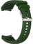 Huawei Watch Gt 3 Elite 46MM uyumlu Kordon Çizgili Kancalı Silikon KRD18 - 22mm Koyu Yeşil 1