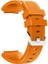 Huawei Watch Gt 3 Active 46MM Kordon Silikon Çizgili Kancalı Turuncu 1