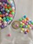 Livza BIJUTERI 25GR 8mm Pastel Karışık Renkli Yuvarlak Plastik Boncuk Takı Yapım Boncuğu 1