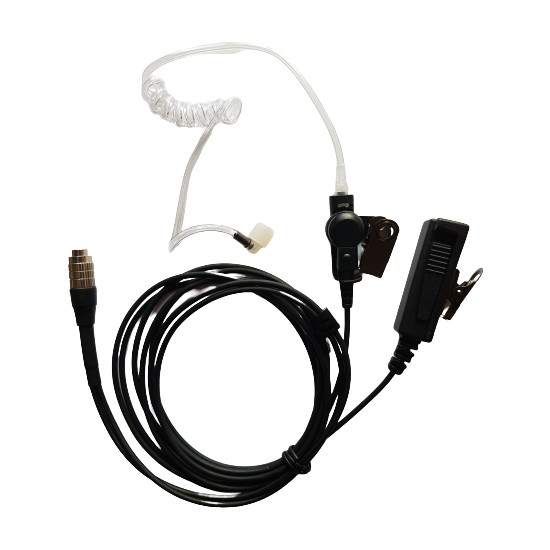 Aselsan 4411 - 4415 - 4711 - 4715 Uyumlu Siyah Renk Akustik Avuç Içi Kulaklık Mikrofon (8 Pin Konnektörlü)