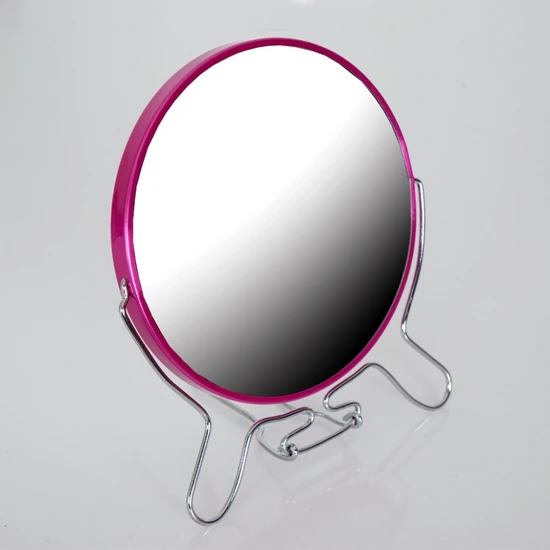 İş sevenler Çift Taraflı Büyüteçli Makyaj Aynası 6'', Masa Üstü Aynası Rose