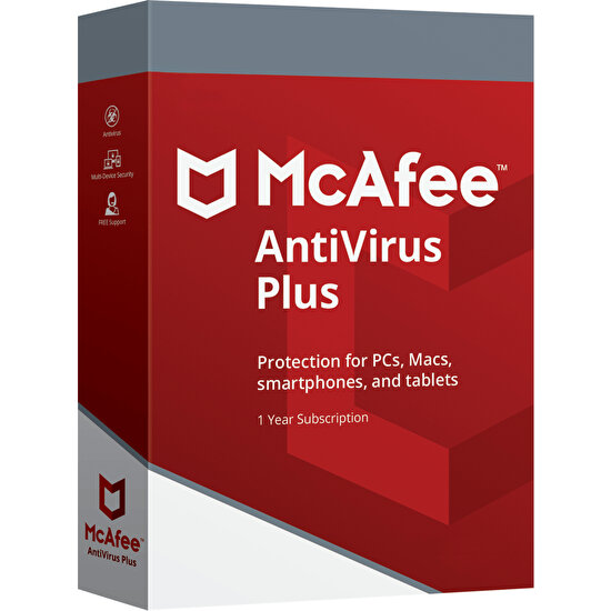 Mcafee Antivirus Plus 10 Pc 1 Yıl Aktivasyon Kodu / Key