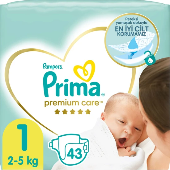 Prima Bebek Bezi Premium Care 1 Numara 43 Adet