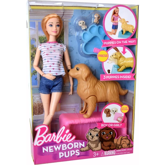Barbie Bebek ve Doğuran Köpeği Doğum Yapan Köpek