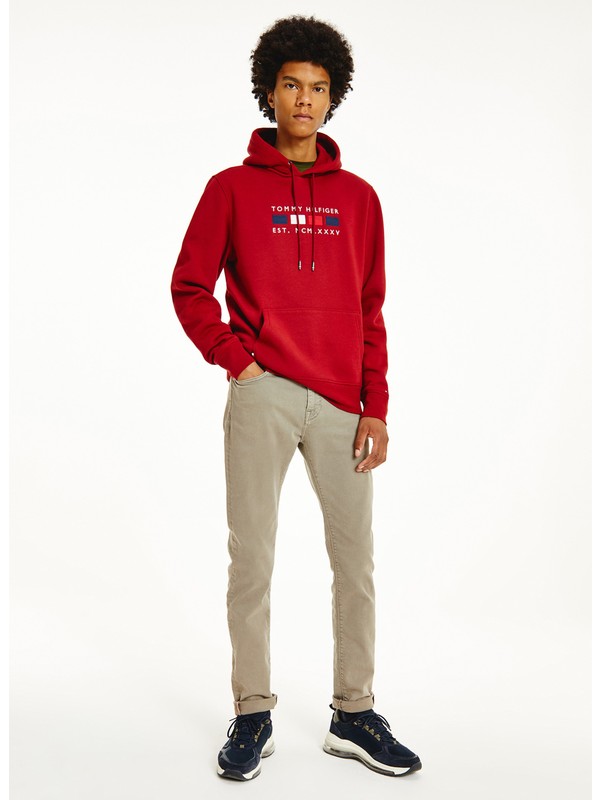 tommy jeans red sweatshirt