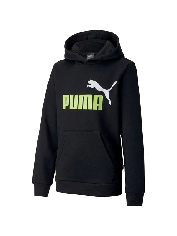 Puma Essentials 2 Col Fleece Erkek Çocuk Siyah Kapüşonlu Sweatshirt