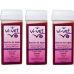 Vi-Vet Pudralı Sir Ağda Roll-On 100 ml 3 Adet Hassas Ciltler için Etkili ve Kolay Uygulama