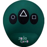 Vizyon Squid Game Desenli Bilek Destekli Oval Mouse Pad