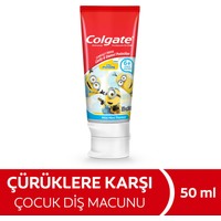 Colgate 2 Adet Minions Çürüklere Karşı Etkili Çocuk Diş Macunu 50 ml