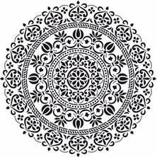 Cadence Home Decor Mini Stencıl HDM-109 25 x 25 cm