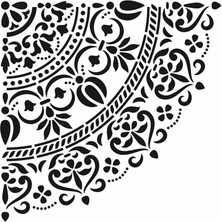 Cadence Home Decor Mini Stencıl HDM-110 25 x 25 cm