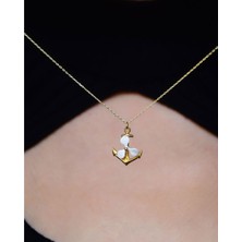 Papatya Silver 925 Ayar Gümüş Çapa Kolye