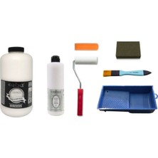 Cadence 2 Litre Pak Beyaz Boya 500ML Mat Vernik Set