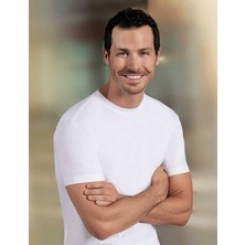 Şahinler Beyaz Sıfır Yaka Kısa Kollu Penye Atlet 6'lı Ekonomik Paket ME003