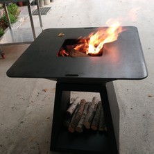 Flame Flamegrill Little Cheff Bahçe Mangal Izgara Barbekü Odunlu