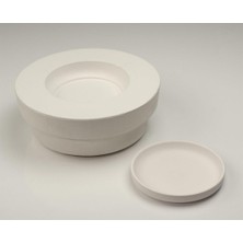 Refsan Tek Parça Çay Tabağı Alçı Kalıp Dik Kenarlı 12 cm