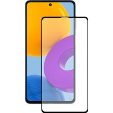 Case World Samsung Galaxy M52 Tam Kaplayan Temperli Ekran Koruyucu Cam