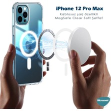 Tiarex Apple iPhone 13 Pro Max Magsafe Kılıf - Şeffaf