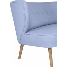 Ze10 Design Bienville Loveseat İkili Kanape Indigo Mavi