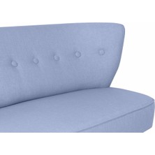 Ze10 Design Bienville Loveseat İkili Kanape Indigo Mavi