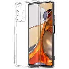 Case 4U Xiaomi Mi 11T 5G Kılıf Kamera Korumalı Yumuşak Şeffaf Ince Süper Silikon