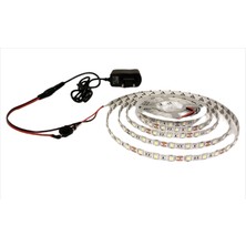 BVS Mutfak Dolabı Için 3 mt Amber Şerit LED + 12V Adaptör Tak Çalıştır Aç Kapa Anahtarlı 3 Çip 3 Metre