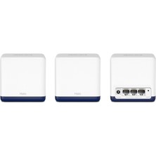 Mercusys Halo H50G(3-pack), AC1900Mbps, Dual-Band, Gigabit Portları, 100'e Kadar Cihaz Bağlanabilir, 550 m²'ye Kadar Kapsama, Akıllı Bağlantı, Mobil Uygulama ile Kolay Kurulum, Wi-Fi 5 Mesh Sistemi