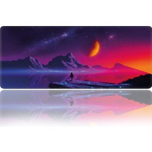 Xrades Mor Uzay 90X40 cm Xxl Gaming Oyuncu Mousepad