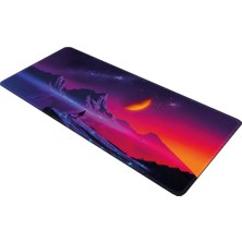 Xrades Mor Uzay 90X40 cm Xxl Gaming Oyuncu Mousepad