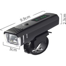 Enjoy Outdoor USB Bisiklet Işık Bisiklet Akıllı Sensör Uyarı Işığı Su Geçırmez Bisiklet Ön Işık Far El Feneri USB Şarj Gece Lambaları (Yurt Dışından)