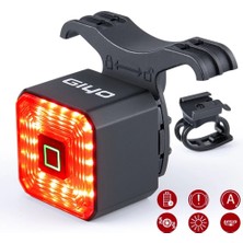 Enjoy Outdoor Akıllı Bisiklet Işığı Arka Arka Lambası USB Şarj Bisikleti Uyarı Işığı El Feneri Sinyali Otomatik Fren Lambası Bisiklete Binme LED Güvenlik Feneri (Yurt Dışından)