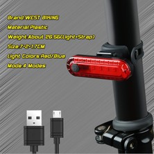 Enjoy Outdoor 4 Mod Mtb Bisiklet Işık Su Geçırmez Bisiklet Arka Lambası Cob LED USB Şarj Edilebilir Sürme Arka Işık Güvenlik Uyarı Bisiklet Işık Lambası (Yurt Dışından)