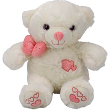 Puffy Friends Papyonlu Peluş Ayı 30 Cm. - Pembe