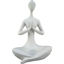 Pol & Art HYK130 Yogacı Kadın Mumluk Polyester Obje