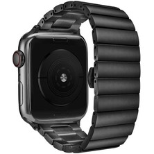 Zore Apple Watch Uyumlu 38MM Krd-41 Metal Kordon Siyah