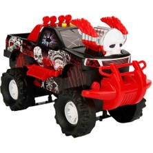 Maxx Wheels Monster Hunt Sesli ve Işıklı Motorize Araba 30 Cm. - Kırmızı