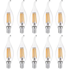 Heka 10'lu Rustik LED Ampul 8W 3000K E14 (Gün Işığı)