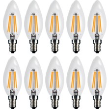 Lambam 10'lu LED Ampul 4W 3200K E14 Dimmer Uyumlu (Gün Işığı)