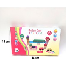 Wood Toys 30 Parçalık Ahşap Zeka Geliştirici Eğlenceli Hayal Gücü Geliştirecek Küçük Şehir Merkezi Kurma Oyunu