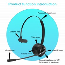 Sades A8 Bluetooth Telefon Kulaklık Siyah (Yurt Dışından)