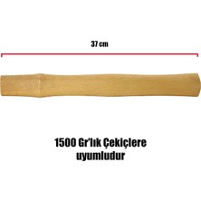 BADEM10 Çekiç Sapı 1500 gr Ergonomik Ahşap Sap 37 cm