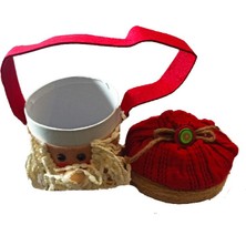 Pandoli Peluş Noel Baba Figürlü Silindir Yılbaşı Kutusu 15 cm