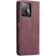 Lnobern Xiaomi 11T Pro ile Uyumlu Buzlu Retro Buzlu Cüzdan Cep Telefonu Kickstand Kılıfı (Yurt Dışından)