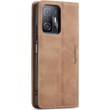 Lnobern Xiaomi 11T Pro ile Uyumlu Buzlu Retro Buzlu Cüzdan Cep Telefonu Kickstand Kılıfı (Yurt Dışından)