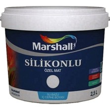 MARSHALL SİLİKONLU MAT SİLİNEBİLİR İÇ CEPHE BOYASI 2,5 LT 3,5 KG