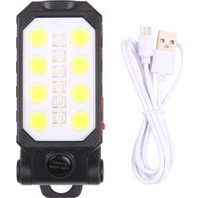 W598A 4 Modlar LED Çalışma Lambası Acil Işık-Siyah