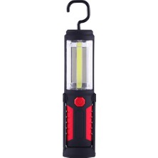 PR5W-1 5 W Cob + 1W F8 IP43 Su Geçirmez Beyaz Işık LED Torch Iş Işığı-Kırmızı