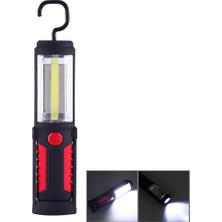 PR5W-1 5 W Cob + 1W F8 IP43 Su Geçirmez Beyaz Işık LED Torch Iş Işığı-Kırmızı